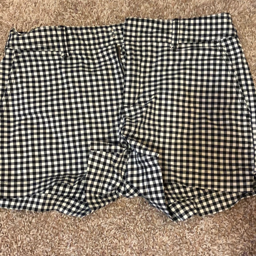 Gingham Pattern Shorts